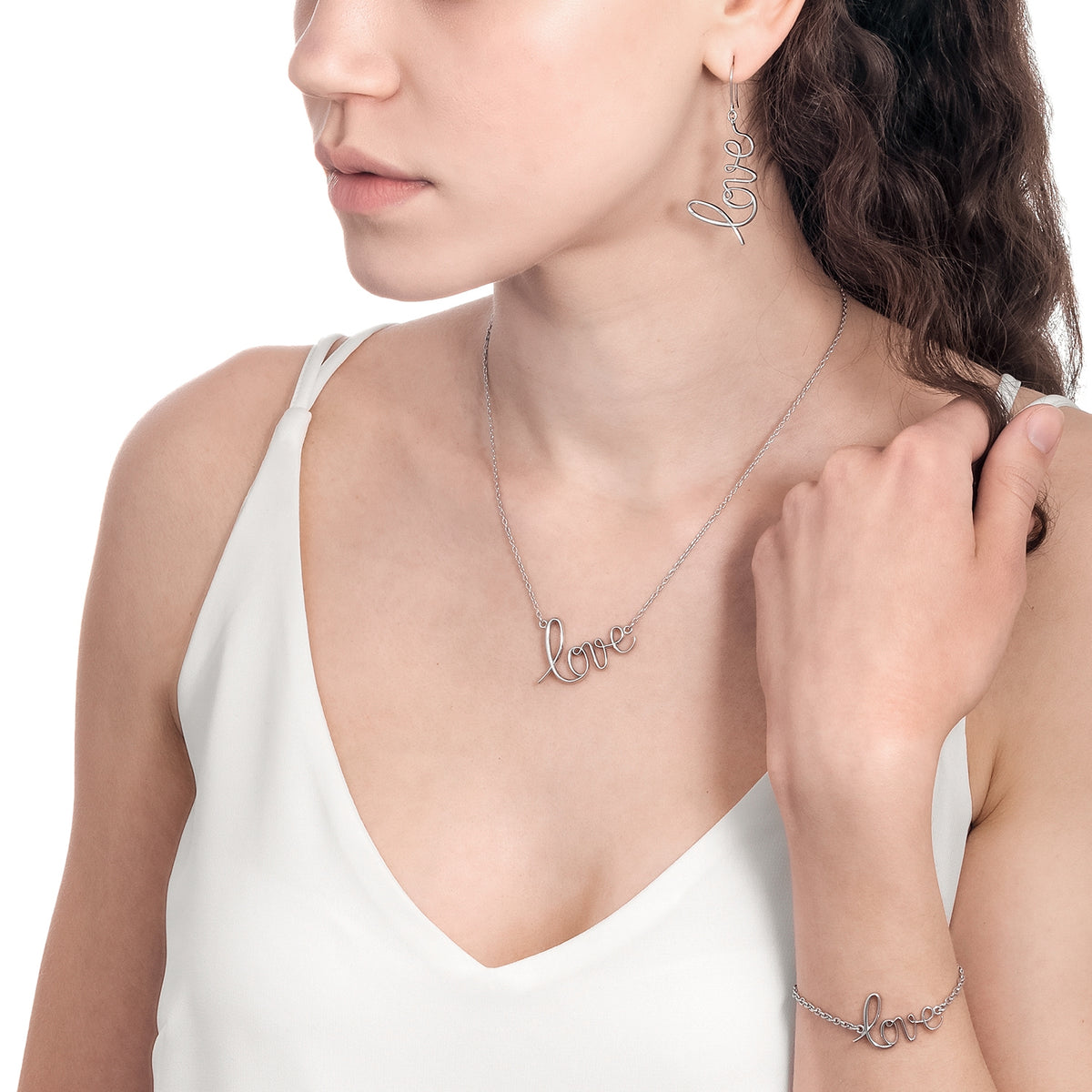 Lumoava Love hopeakorvakorut, pienet punakullatut - Lumoava - Laatukoru