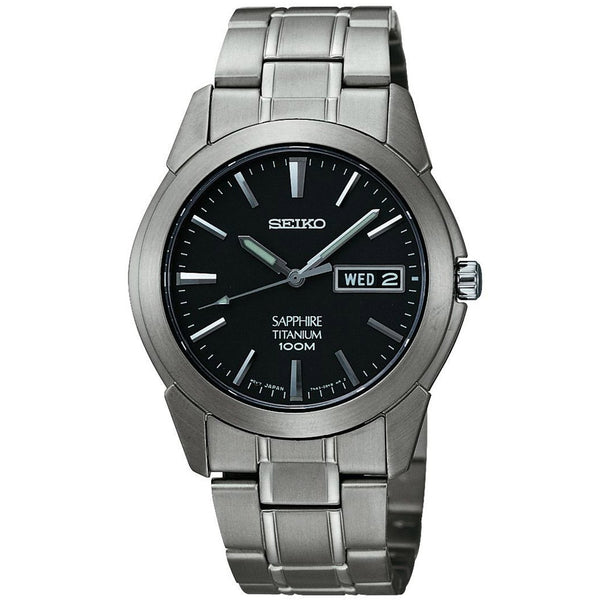 Seiko SGG731P1, Men's Titanium Watch with Sapphire Glass