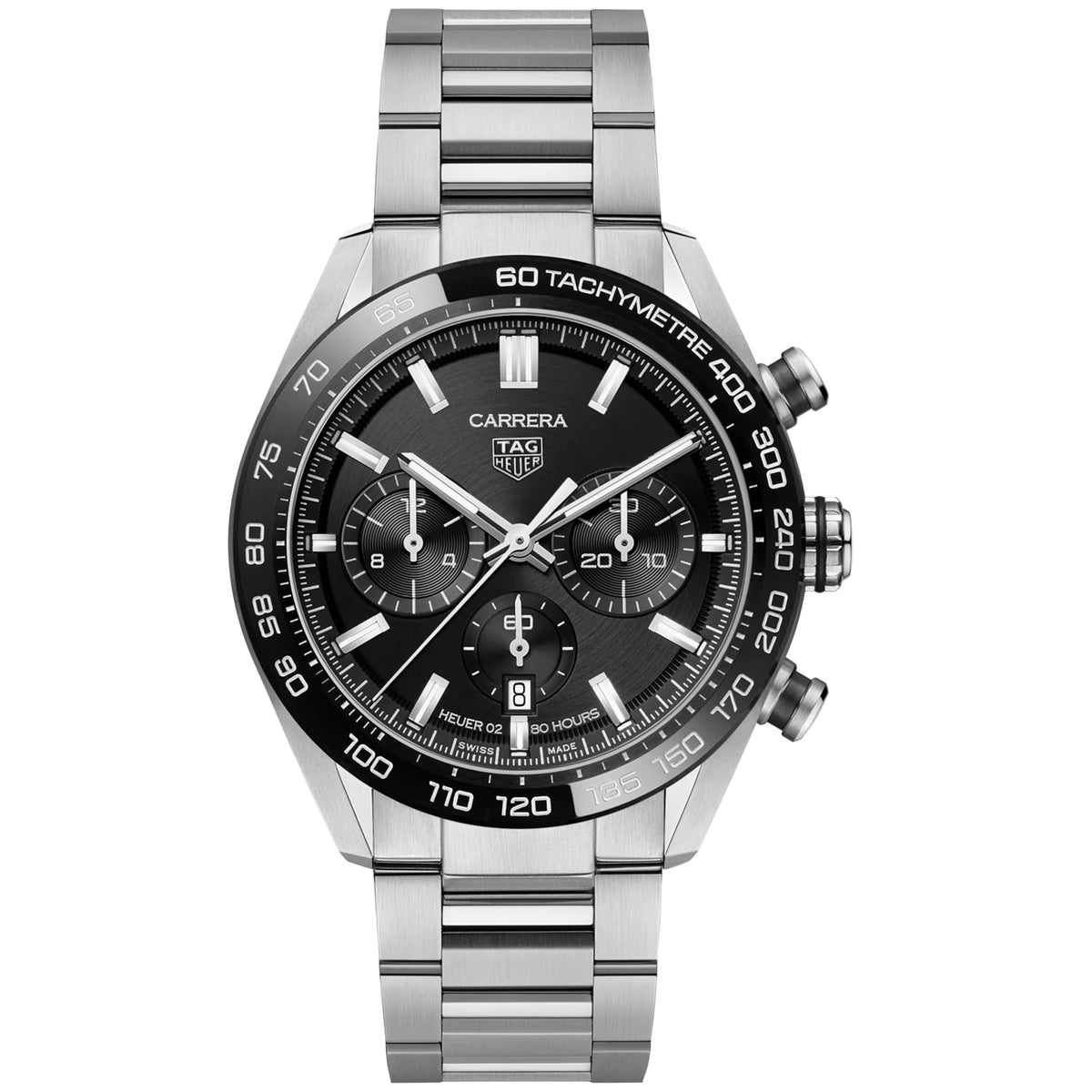 TAG Heuer Carrera Calibre 02 Automatic Chronograph, miesten rannekello CBN2A1B.BA0643 - TAG Heuer - Laatukoru