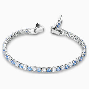 Swarovski Tennis Deluxe kristallirannekoru, sininen - Swarovski - Laatukoru