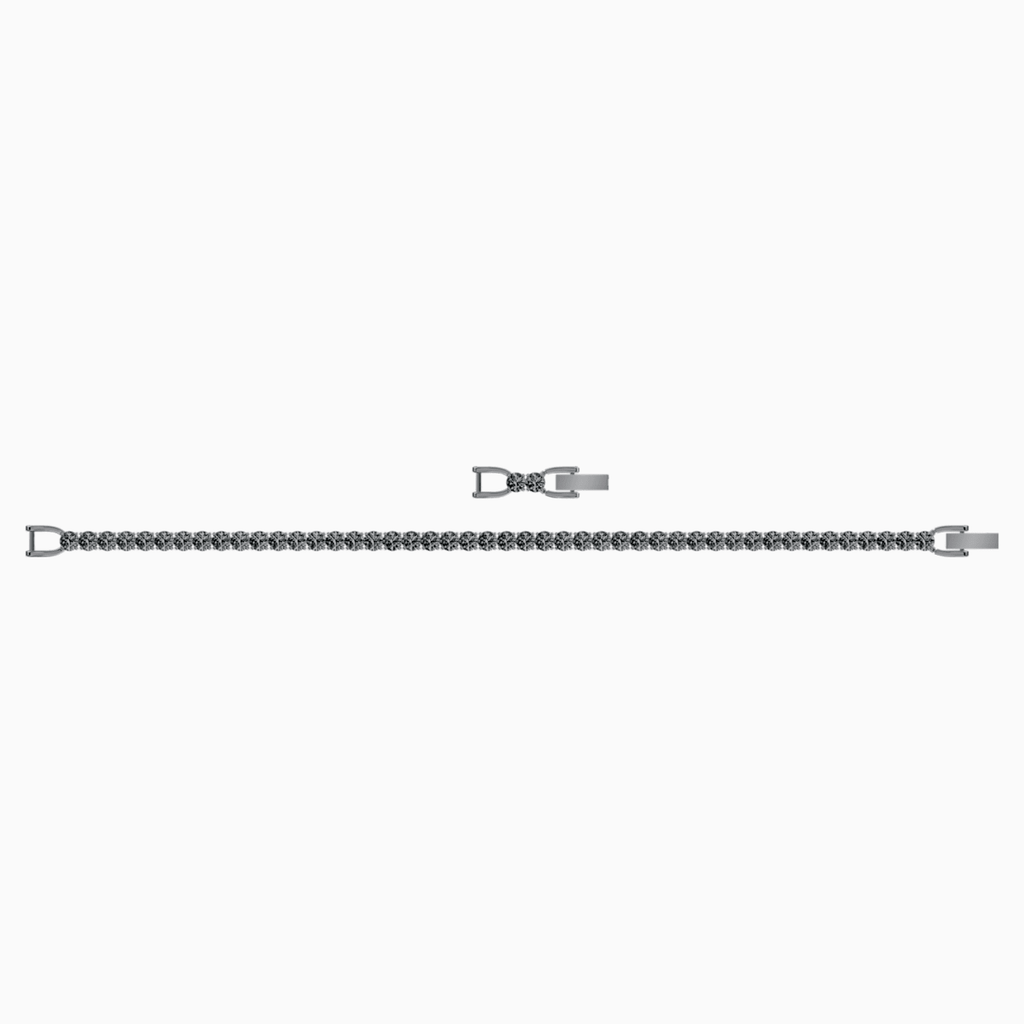 Swarovski Tennis Deluxe crystal bracelet, grey