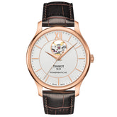 Tissot Tradition Powermatic 80 Open Heart T063.907.36.038.00, miesten rannekello - Tissot - Laatukoru